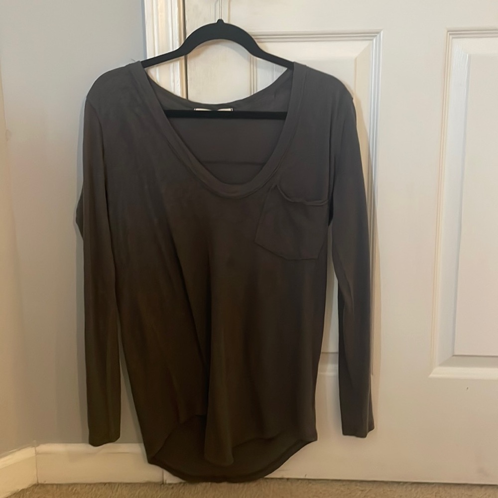 Free people grey long sleeve